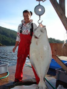 Kyuquot Sound - Another nice Halibut!