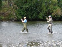 Wading for Salmon - Double Header