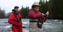 On the Stamp River - Great day of fishing for Steelhead