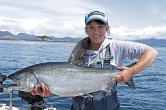 Vancouver Island Fishing Lodge Chinook Salmon Linda