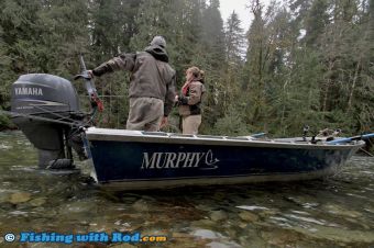 Fishing from the Jet Boat