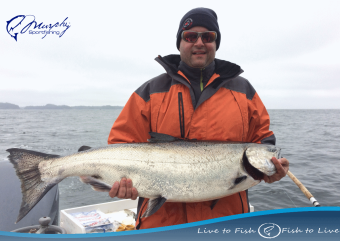 Ucluelet Fishing Report 31 pound Salmon May 29 2015