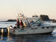 Double Header of Salmon at Spring Island in Kyuquot Sound